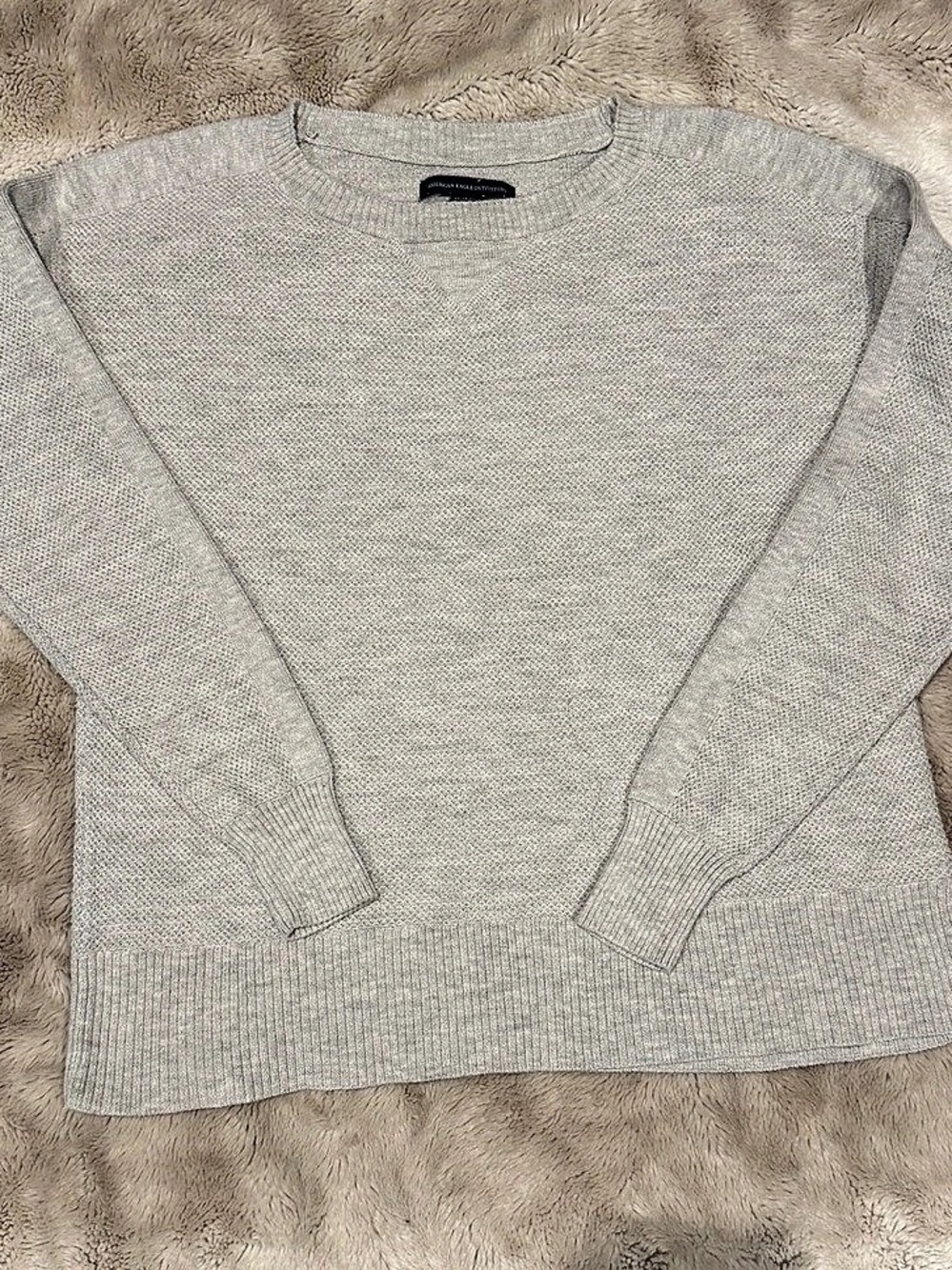 American Eagle Outfitters Gray Crew Neck Sweater Size XS